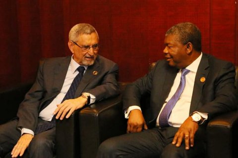 : João Lourenço e o seu homólogo de Cabo Verde, Jorge Carlos Fonseca