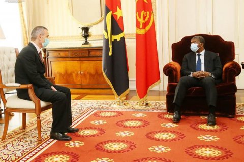 : João Lourenço e Tomas Ulicny, embaixador cessante da UE em Angola