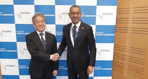 : Encontro entre Diamantino Azevedo e o PCA da JOGMEC à margem do INDABA 2020