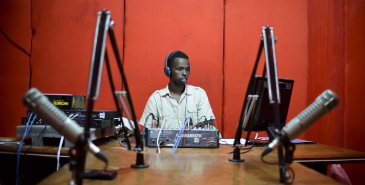 : Radio Shabelle is one of Mogadishu's most popular radio stations and has exposed itself to considerable danger in the past for actively taking a stance against the terrorist organiztion Al-Shabab. AU-UN IST PHOTO / TOBIN JONES.