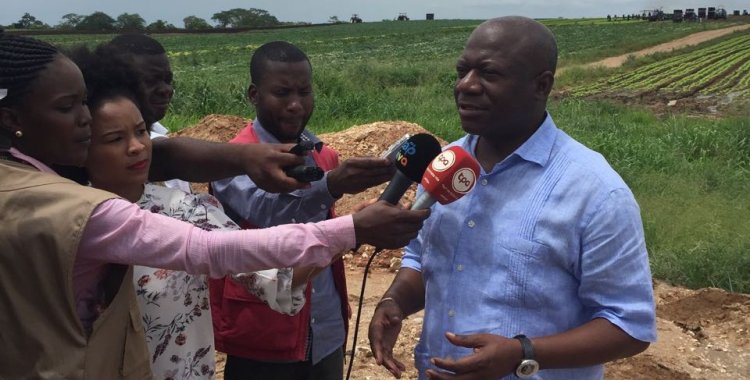 : José Joanes André, Governador da Província do Zaire, visitou a Fazenda Girassol esta Segunda-feira