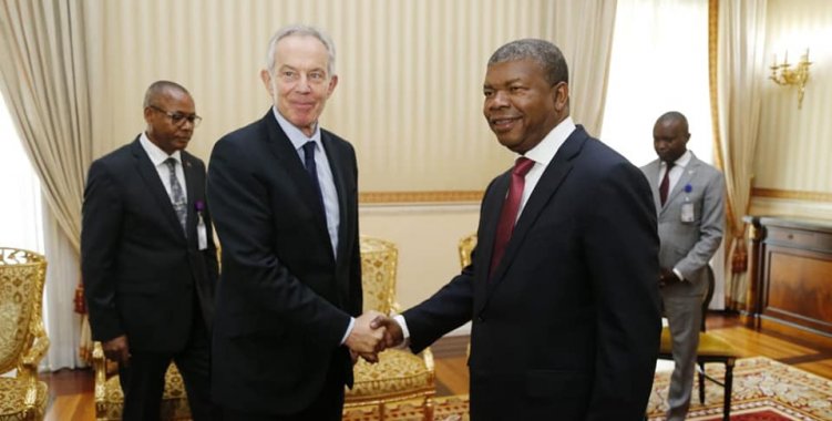 : João Lourenço e Tony Blair, ex-primeiro ministro britânico