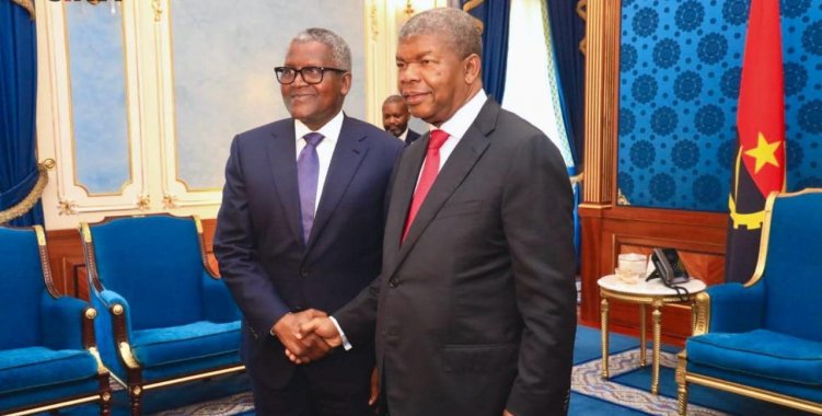 : Aliko Dangote e João Lourenço (Foto: CIPRA)
