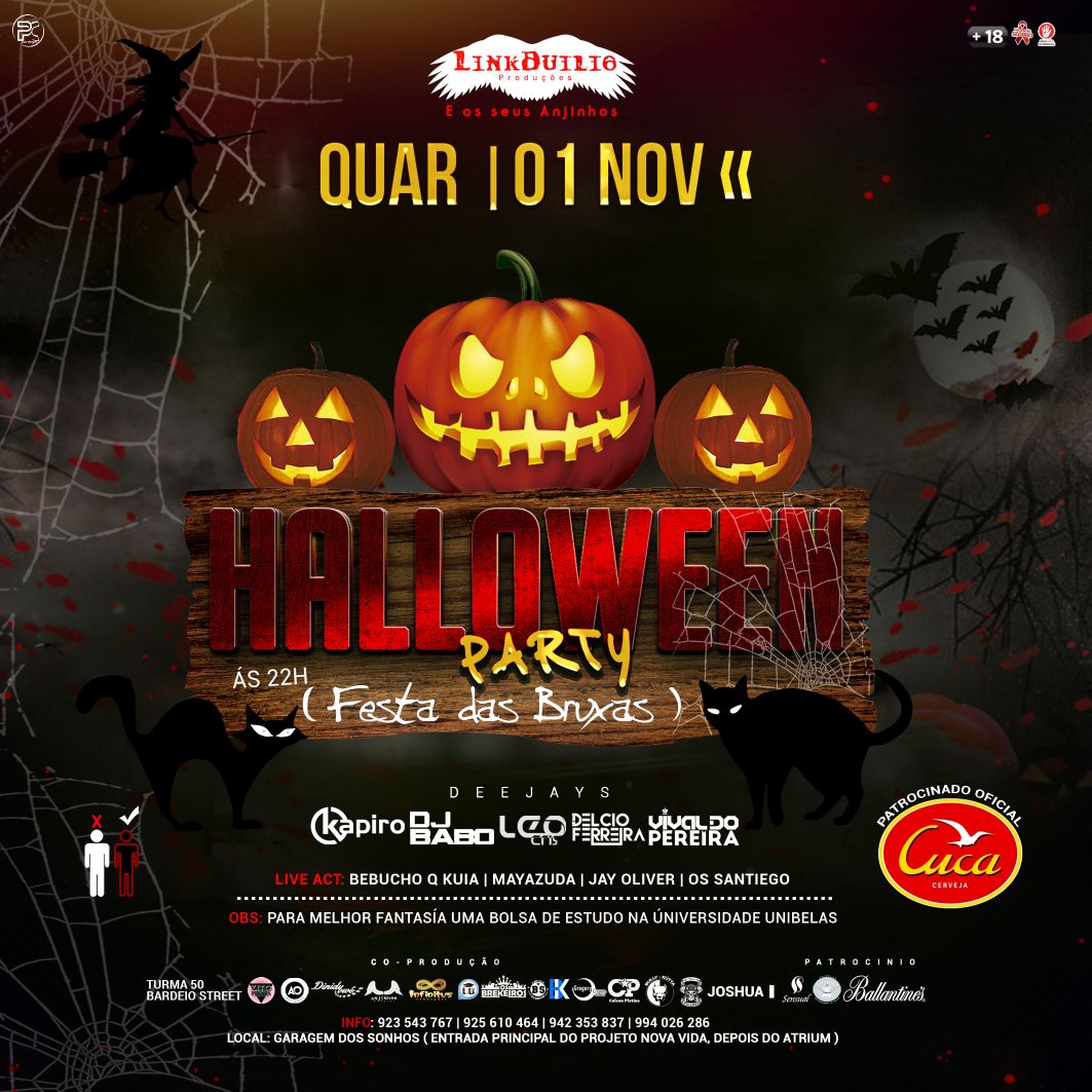 Halloween Party Ver Angola Diariamente, o melhor de Angola