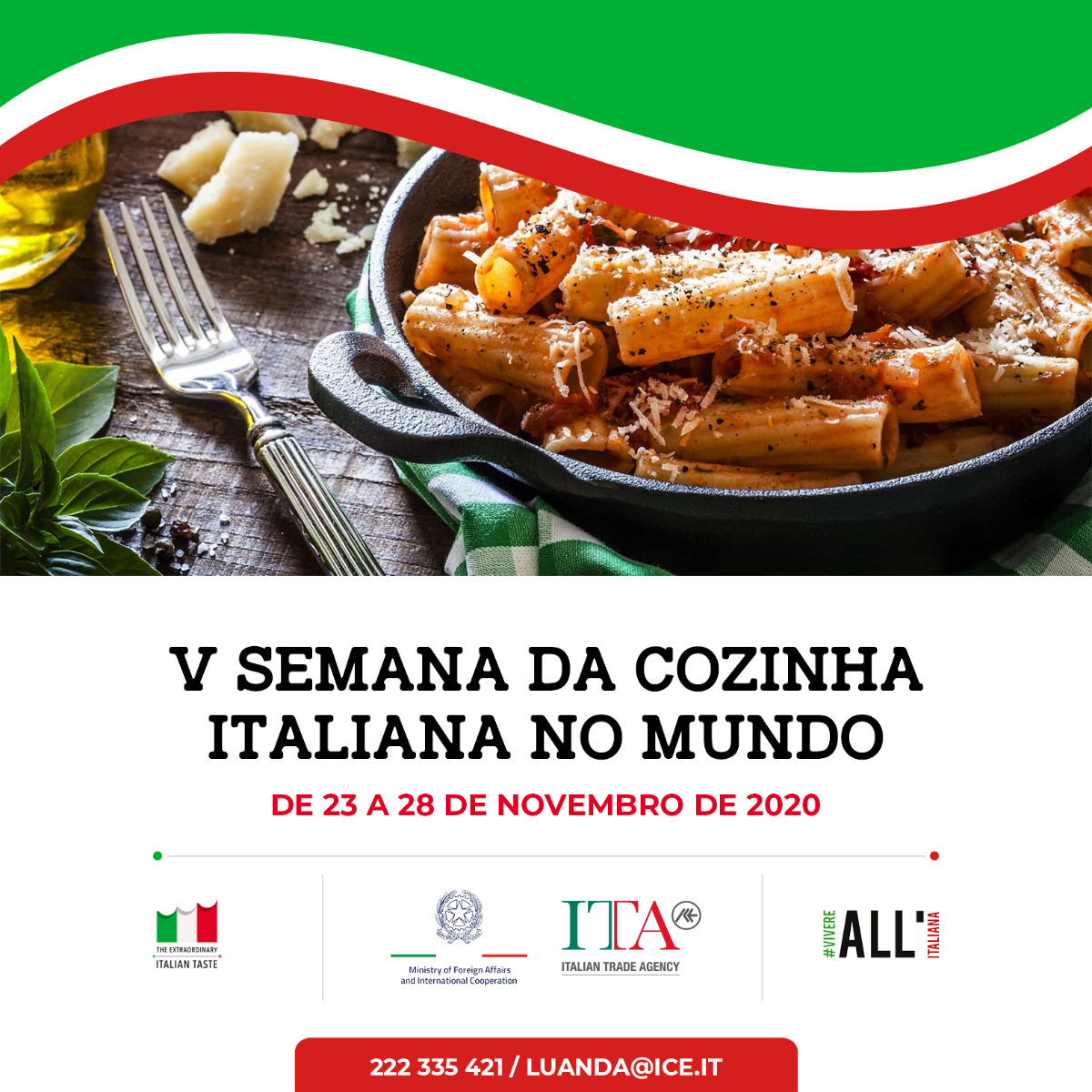 Solenidade marca abertura da Semana da Cozinha Italiana no Mundo
