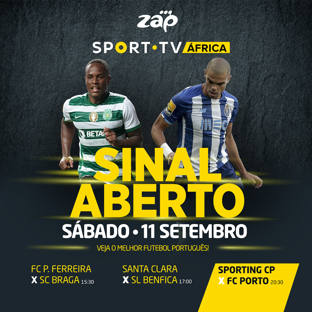 ZAP A minha TV - SPORTING X PORTO hoje às 20h30 em directo